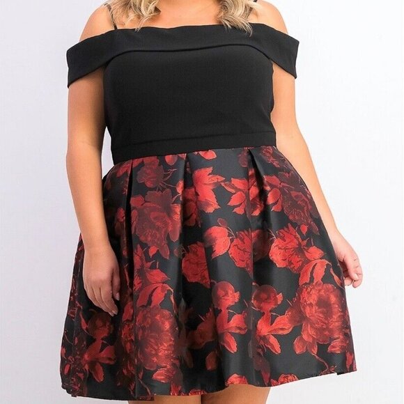 R&M Richards Women's Plus Size Formal Evening Dress Prom Dress, Sz 18W - Picture 6 of 10